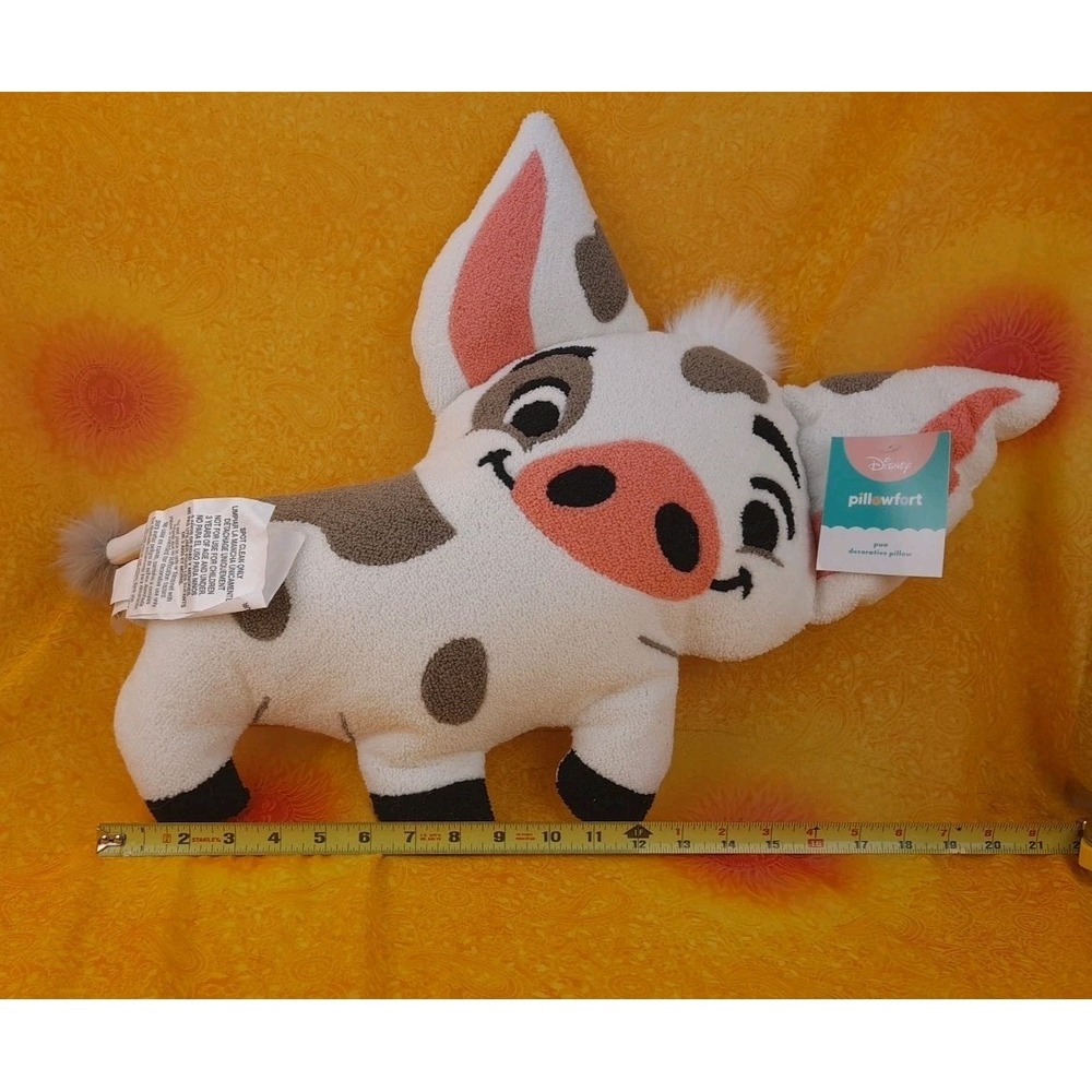 Disney Pillowfort Pua 22" Decorative Pillow Moana Pet Pig Plush - New With Tags - Picture 9 of 9